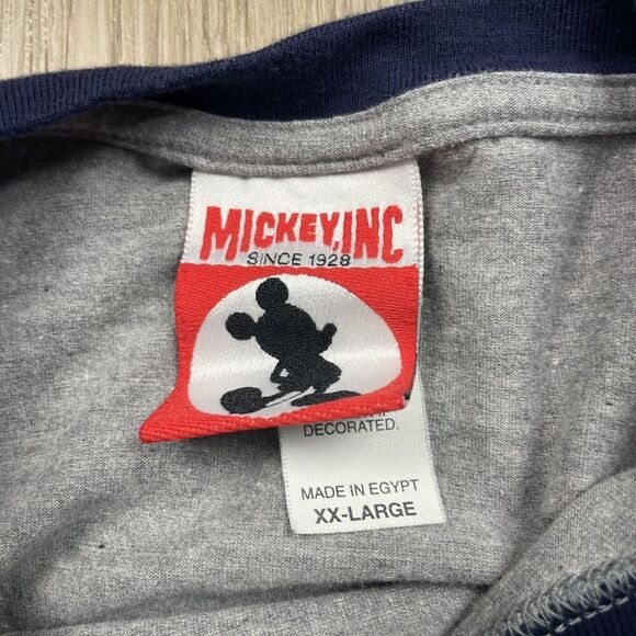 Disney Mickey Inc Shirt Mens 2XL Gray Donald Goofy Minnie Cartoon Tee 2000s - Picture 3 of 8